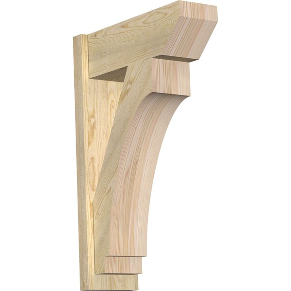 Ekena Millwork Imperial Slat Rough Sawn Outlooker, Douglas Fir, 8"W x 22"D x 34"H OUT08X22X34IMP06RDF - main